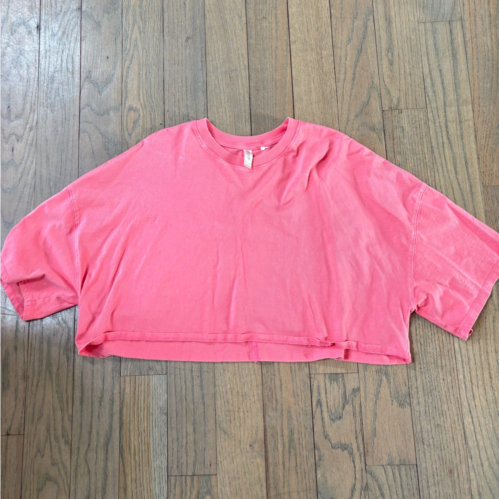 Pacsun Flowy Pink Crop Top